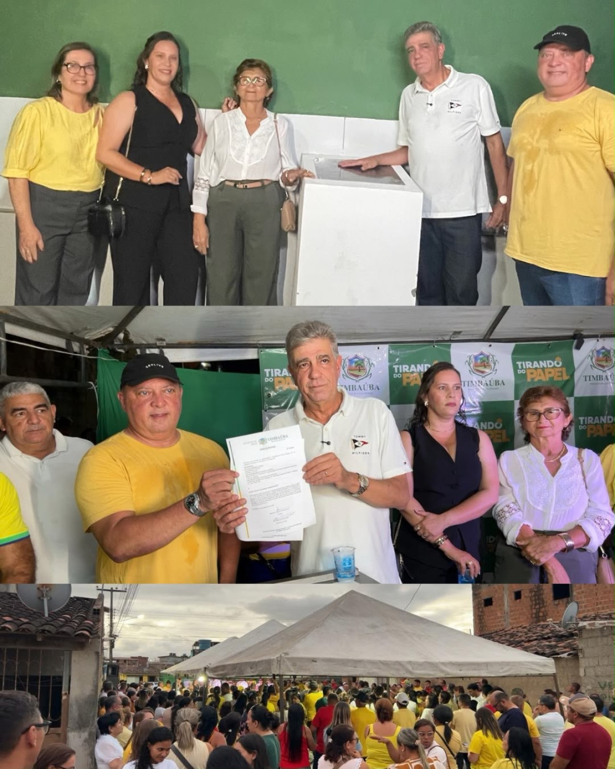 Marinaldo inaugura calçamento e assina Ordem de Serviço no Ozanan