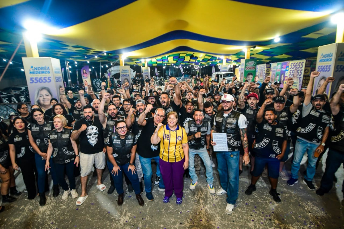Grupos motociclísticos declaram apoio à Andréa Medeiros em encontro realizado pelos Insanos MC 