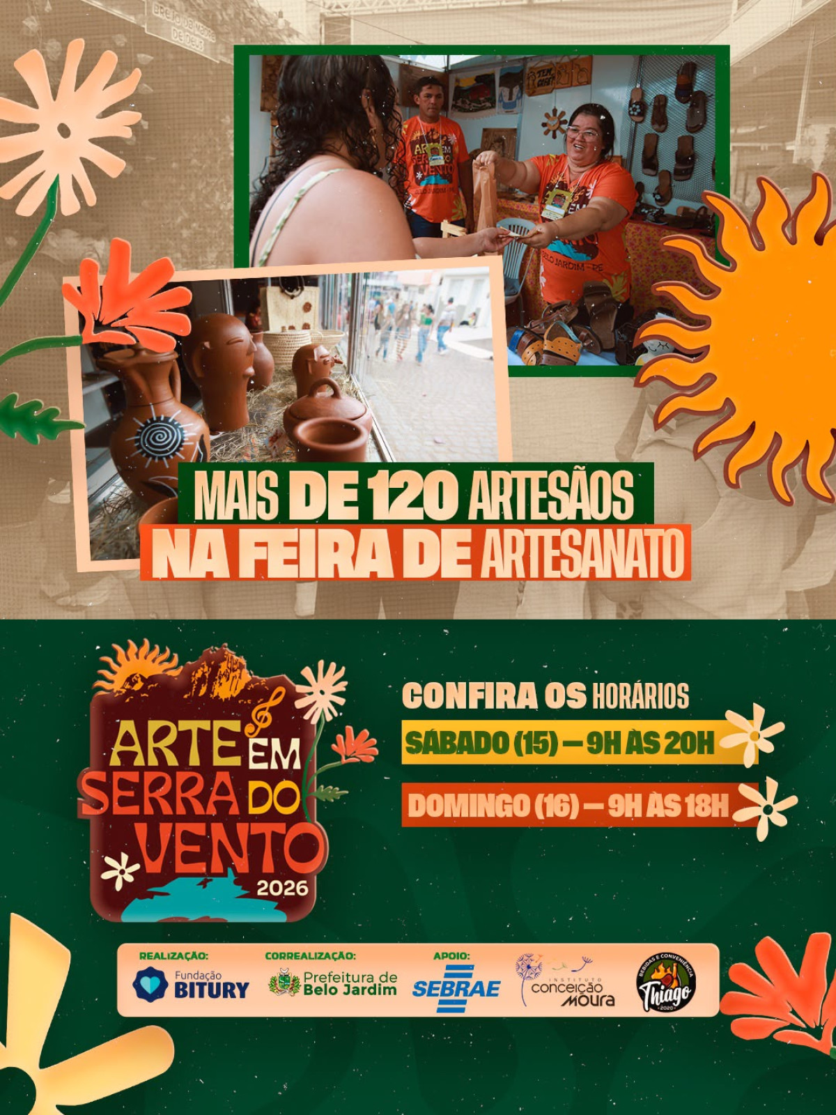 Arte em Serra do Vento começa nesta sexta (14) com três dias de programação em Belo Jardim
