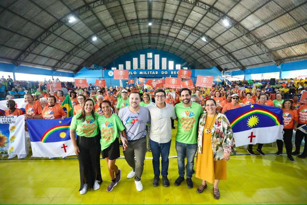 Abertura dos Jogos da Pessoa Idosa do Recife reúne público em grande celebração esportiva cultural