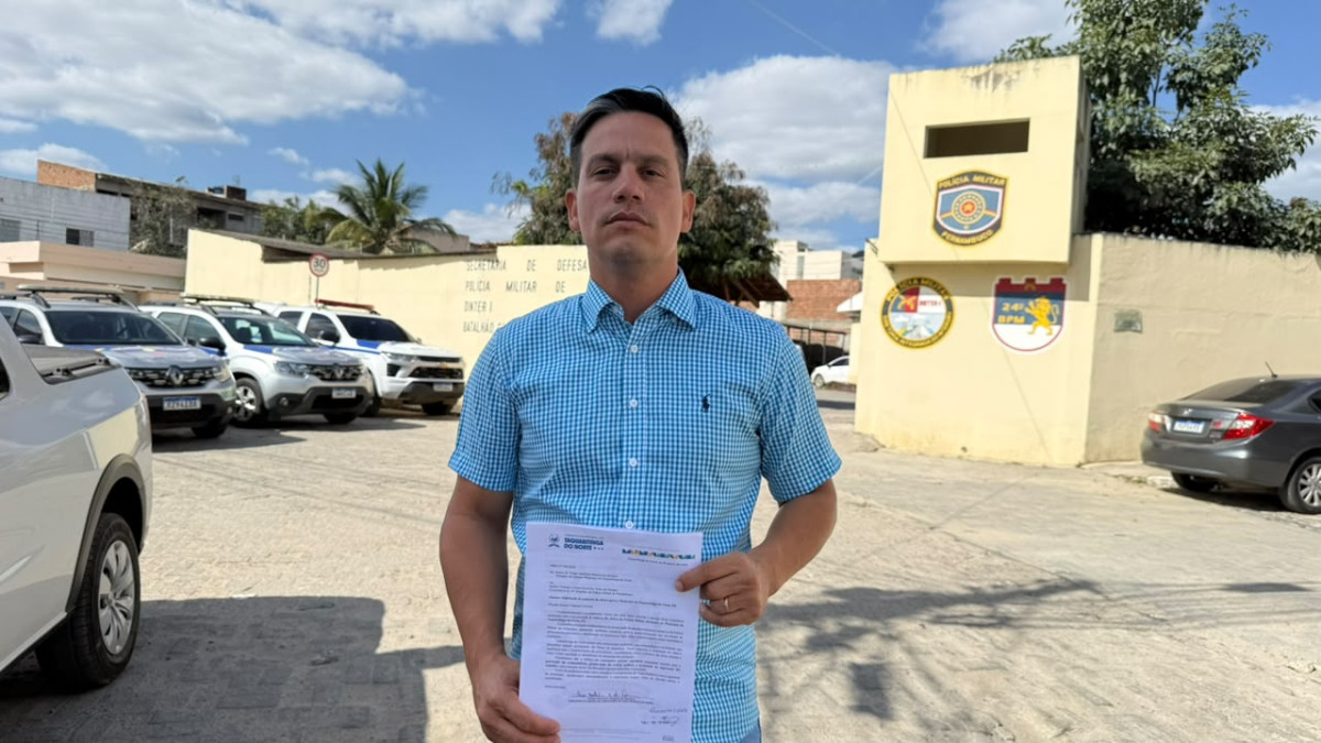 Vereador Felipe Martinho Solicita mais policiamento diante de aumento de roubos de veículos em Taquaritinga do Norte