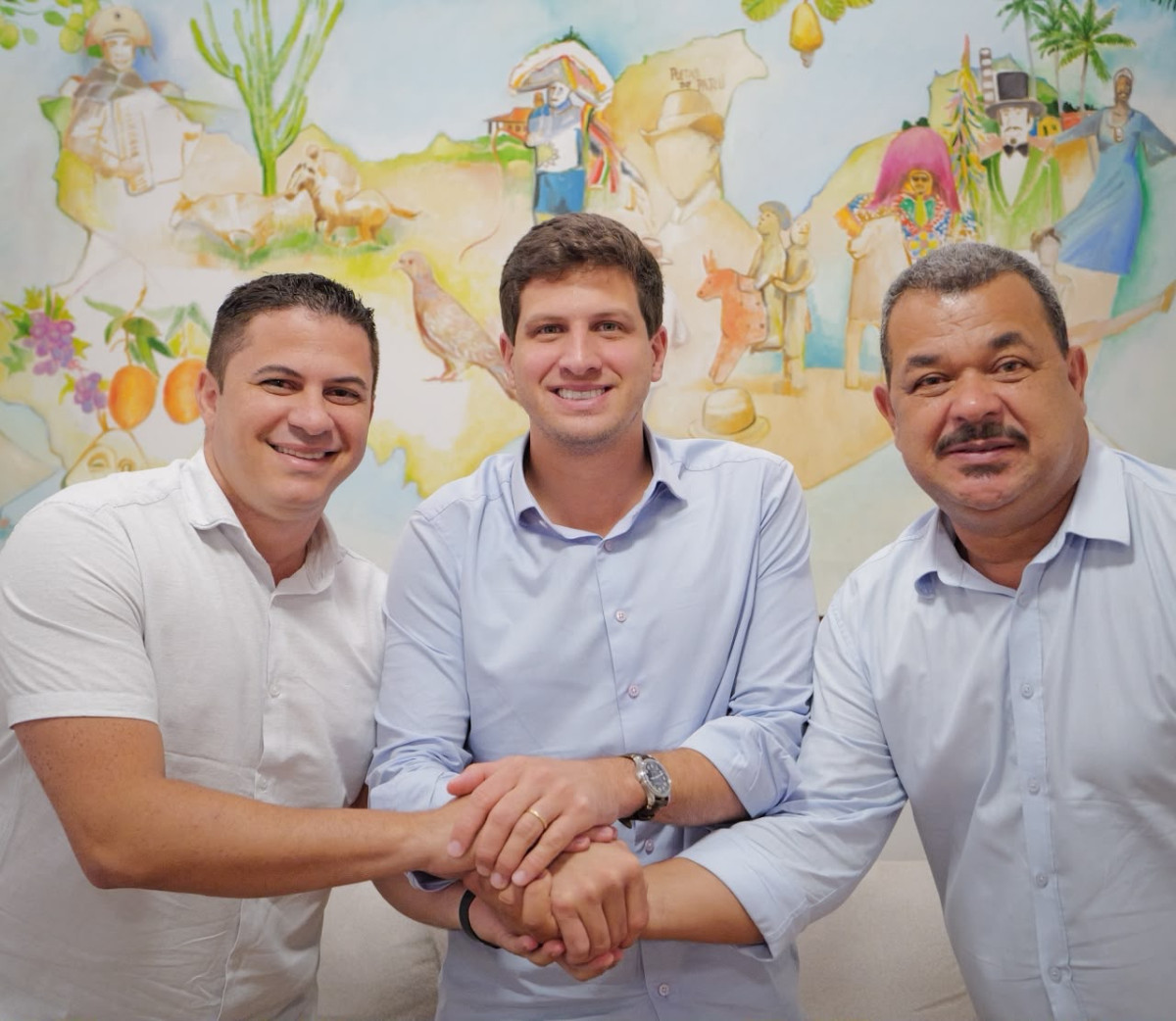 Vereadores Paulo André e Geraldo Alves se reúnem com João Campos e reforçam parceria política