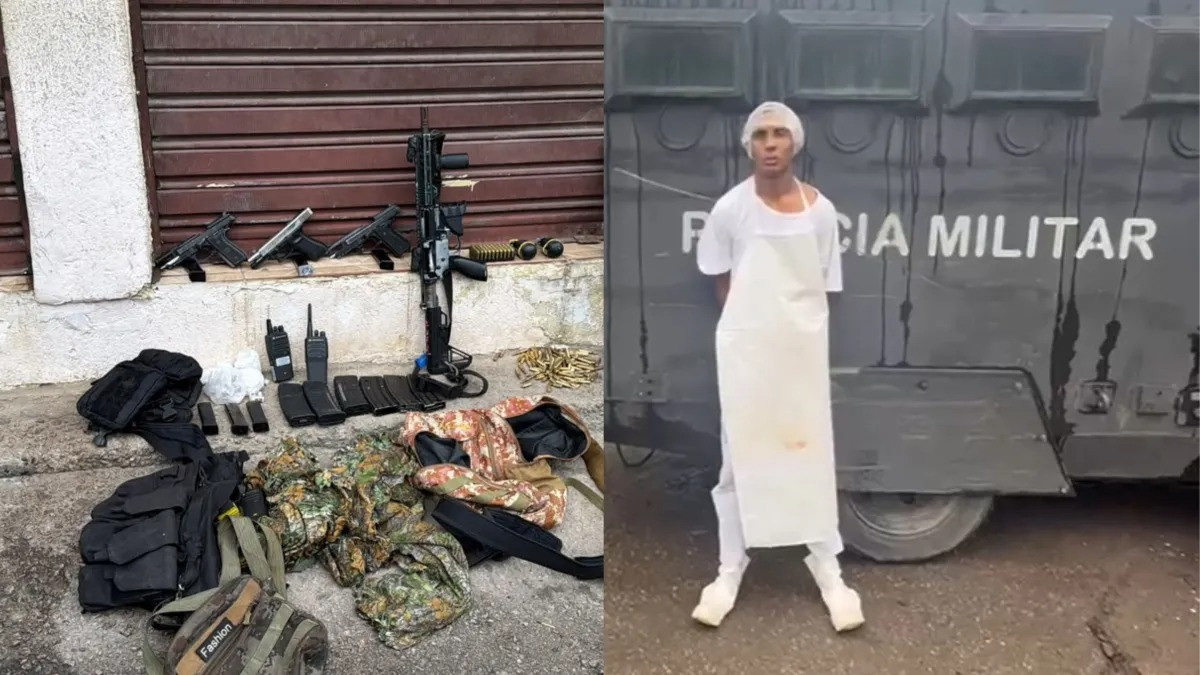 Suspeito se veste de merendeira para tentar fugir de operação no Rio