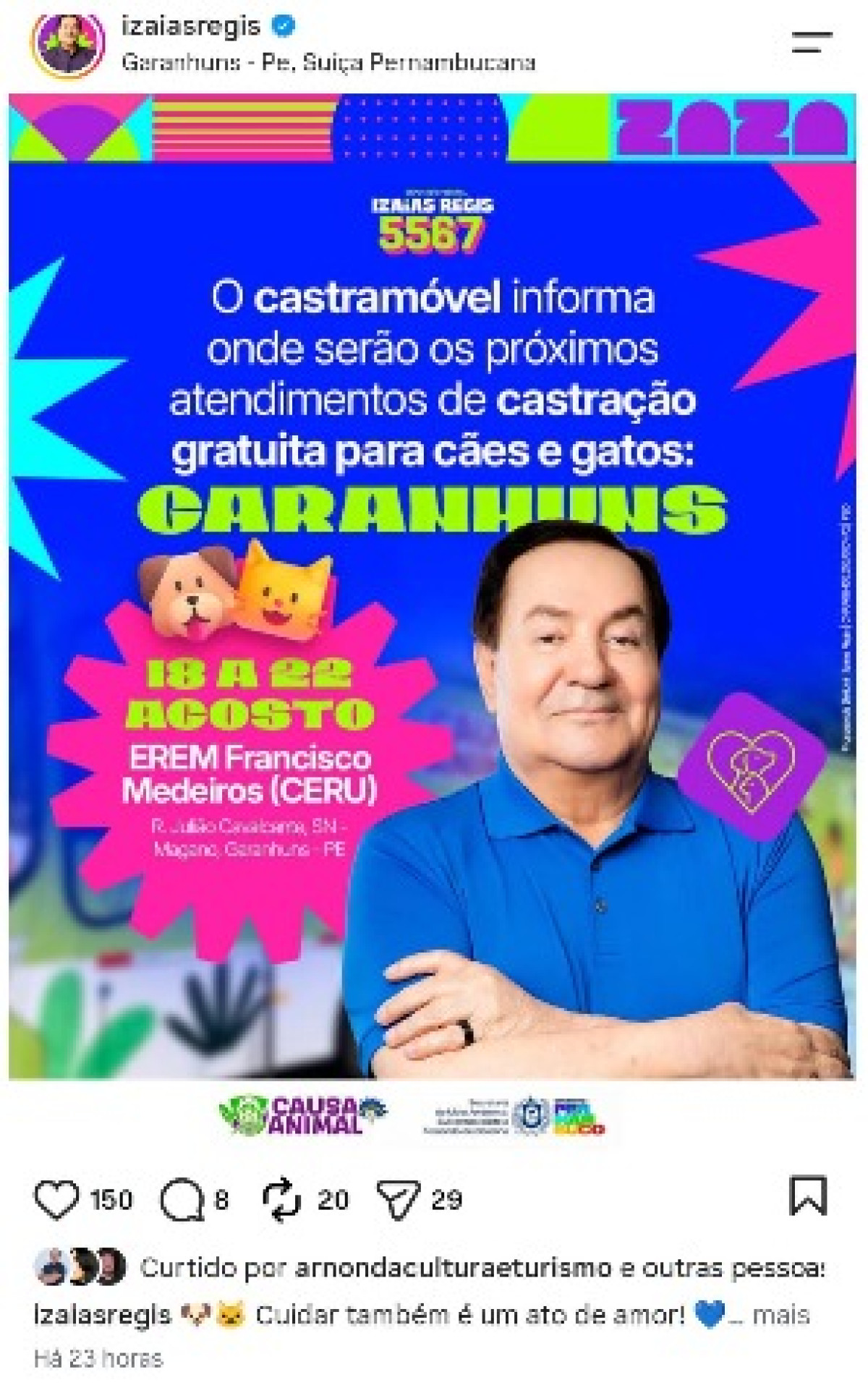 OLHA A BRONCA: Izaías Régis vai responder por propaganda eleitoral ilegal