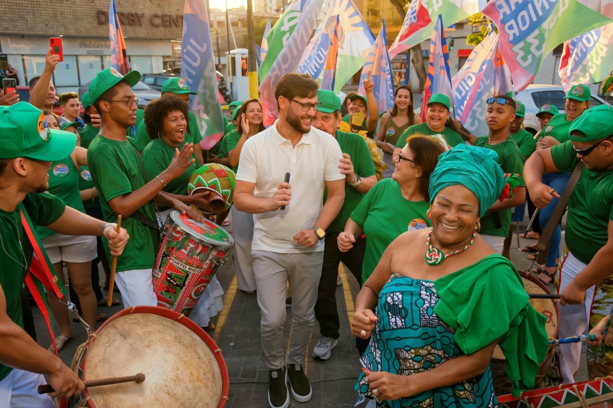 Voz da Enfermagem na Alepe, Gilmar Júnior inaugura comitê eleitoral no Recife com grande adesivaço