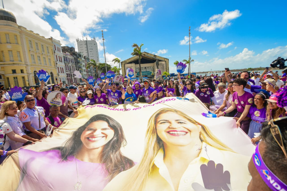Andréa Medeiros leva a força de Jaboatão para a convenção da governadora Raquel Lyra 