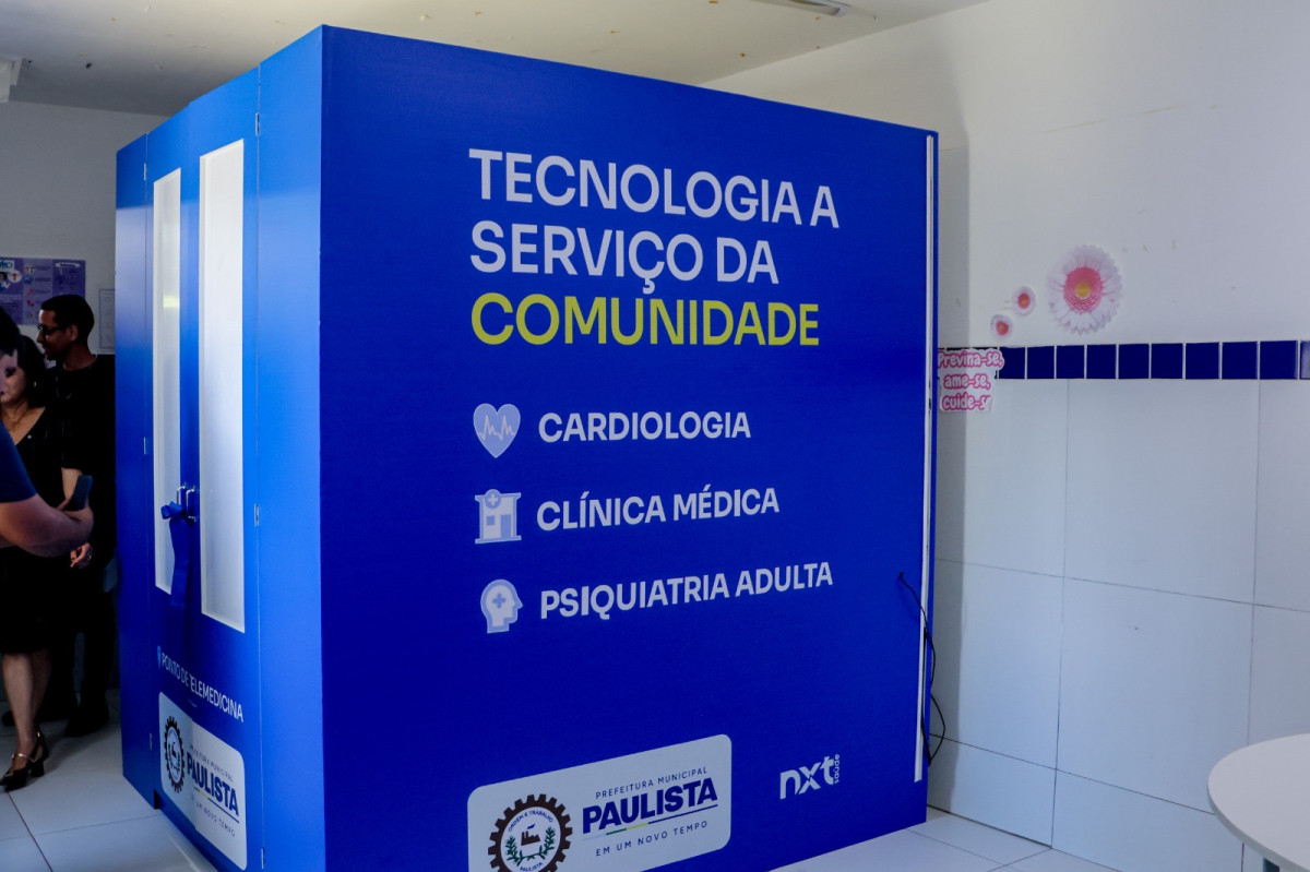Paulista entrega três novas cabines de Teleconsulta e amplia atendimento com especialistas na Atenção Básica