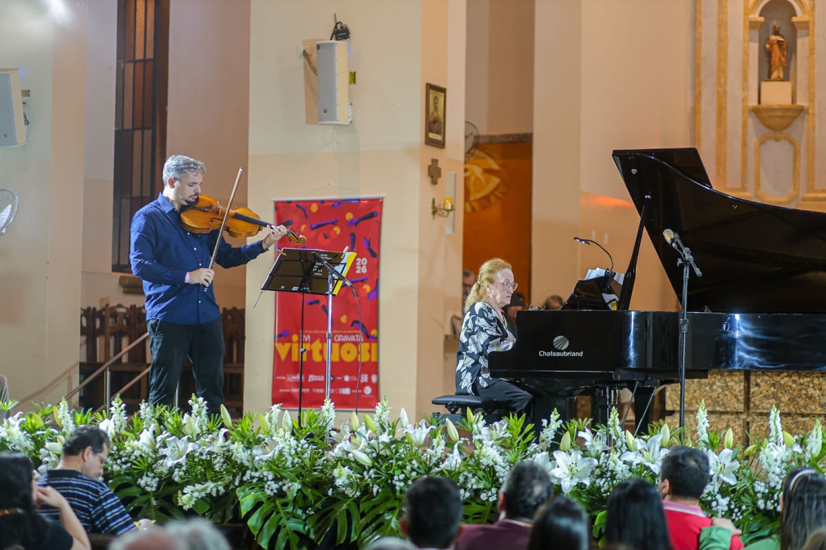 Segunda noite do XVI Festival Virtuosi Gravatá encanta público com recital de viola e piano na Igreja Matriz de Sant’Ana