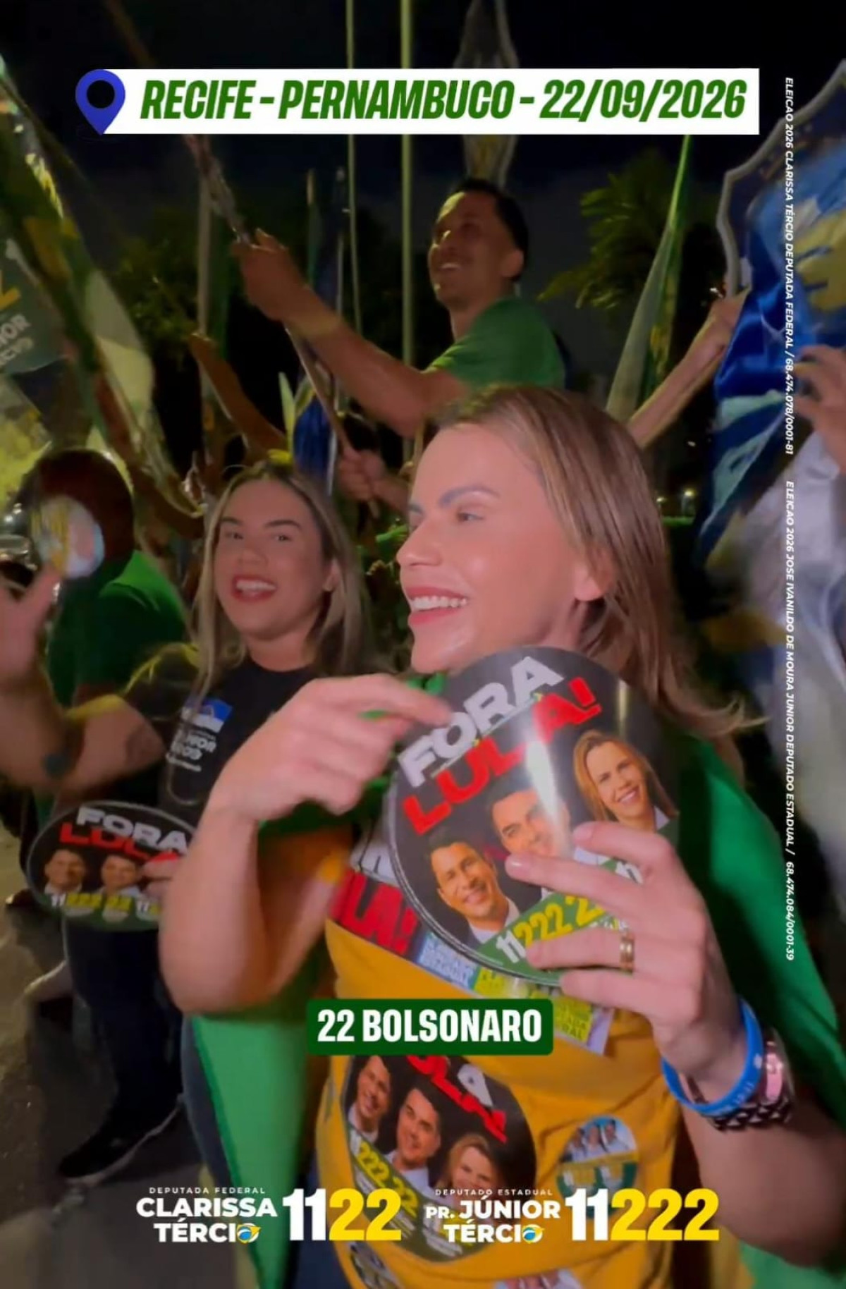 Clarissa Tércio e Pastor Júnior Tércio fazem “DataPovo” no Derby e população expressa apoio a Flávio Bolsonaro