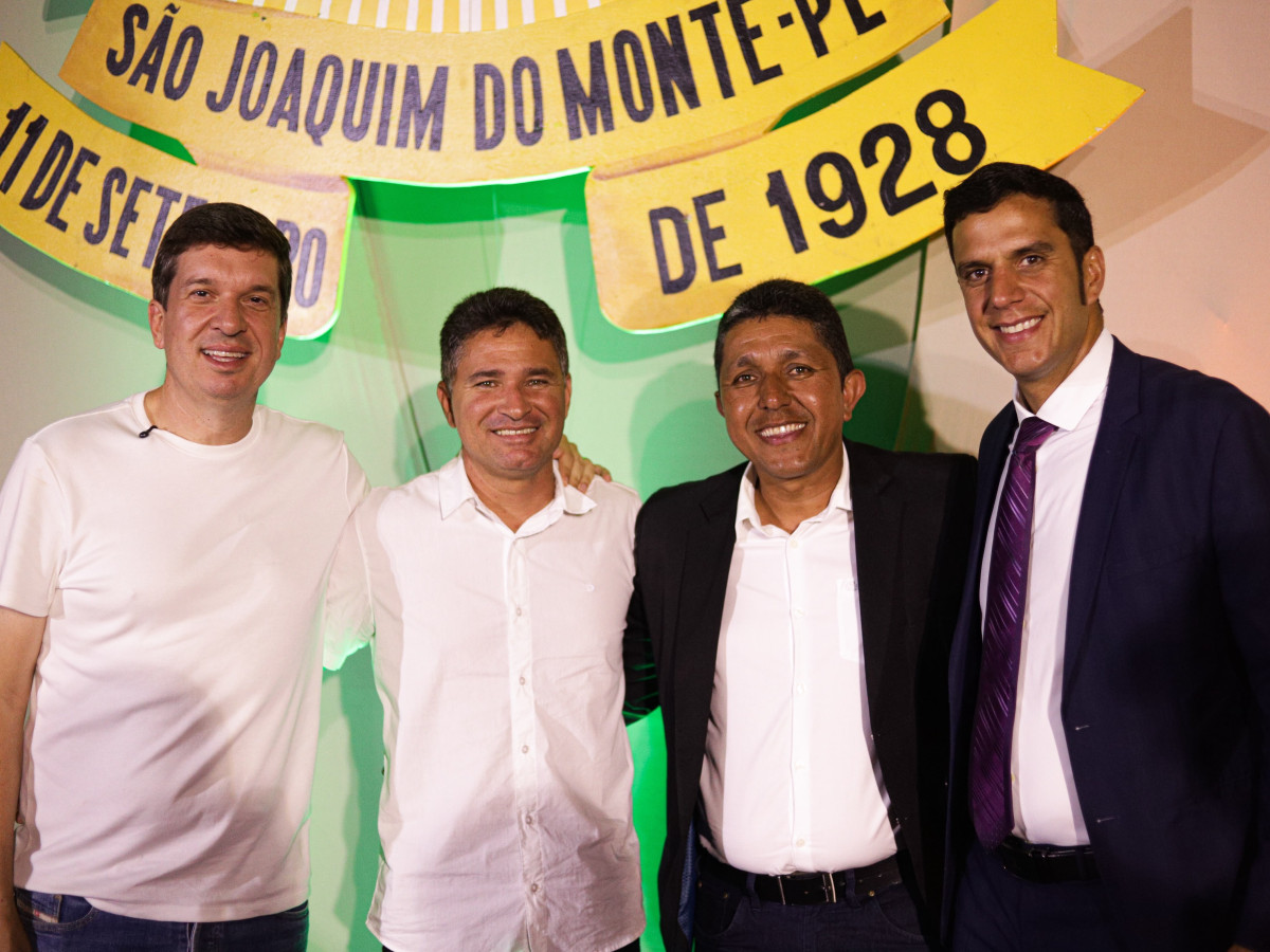 Joãozinho Tenório participa das comemorações pelos 98 anos de São Joaquim do Monte e cumpre agenda pelo Agreste