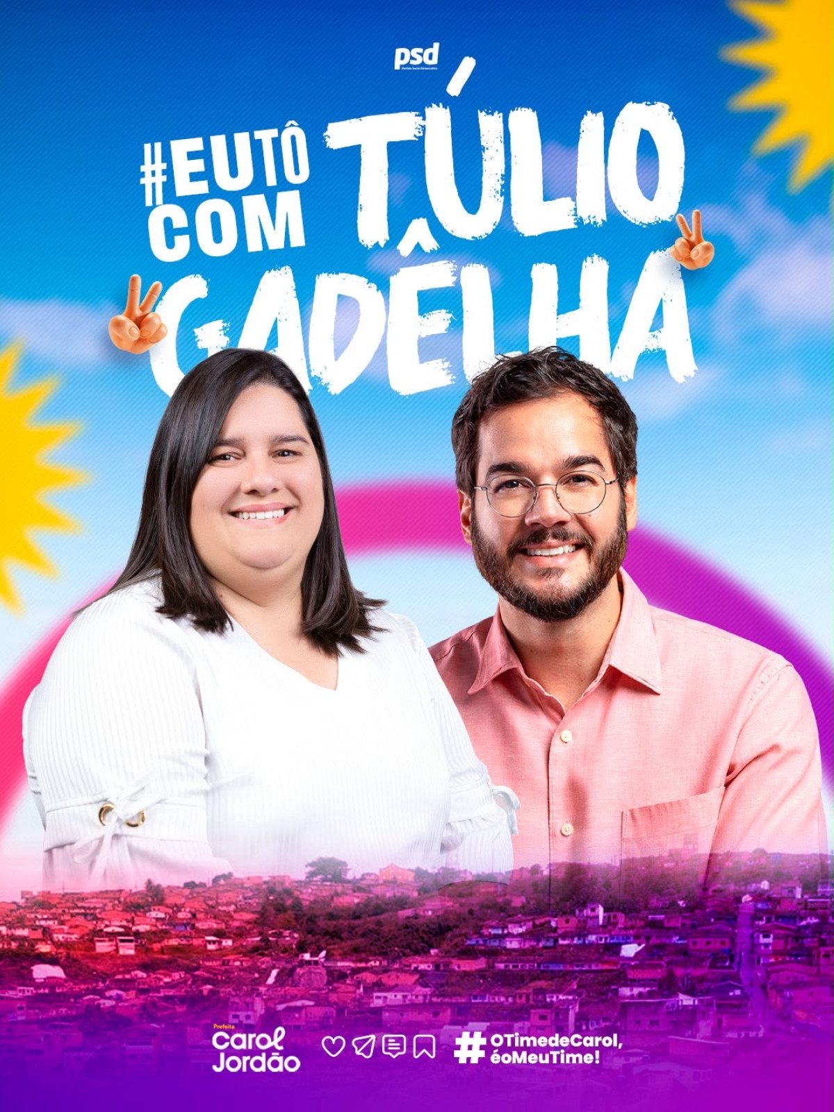 Prefeita Carol Jordão declara apoio à pré-candidatura de Túlio Gadelha ao Senado Federal
