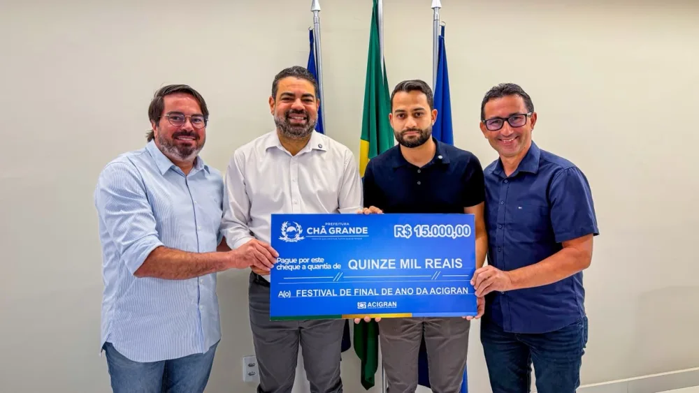 Prefeitura de Chã Grande destina R$ 15 mil para campanha de prêmios da Acigran