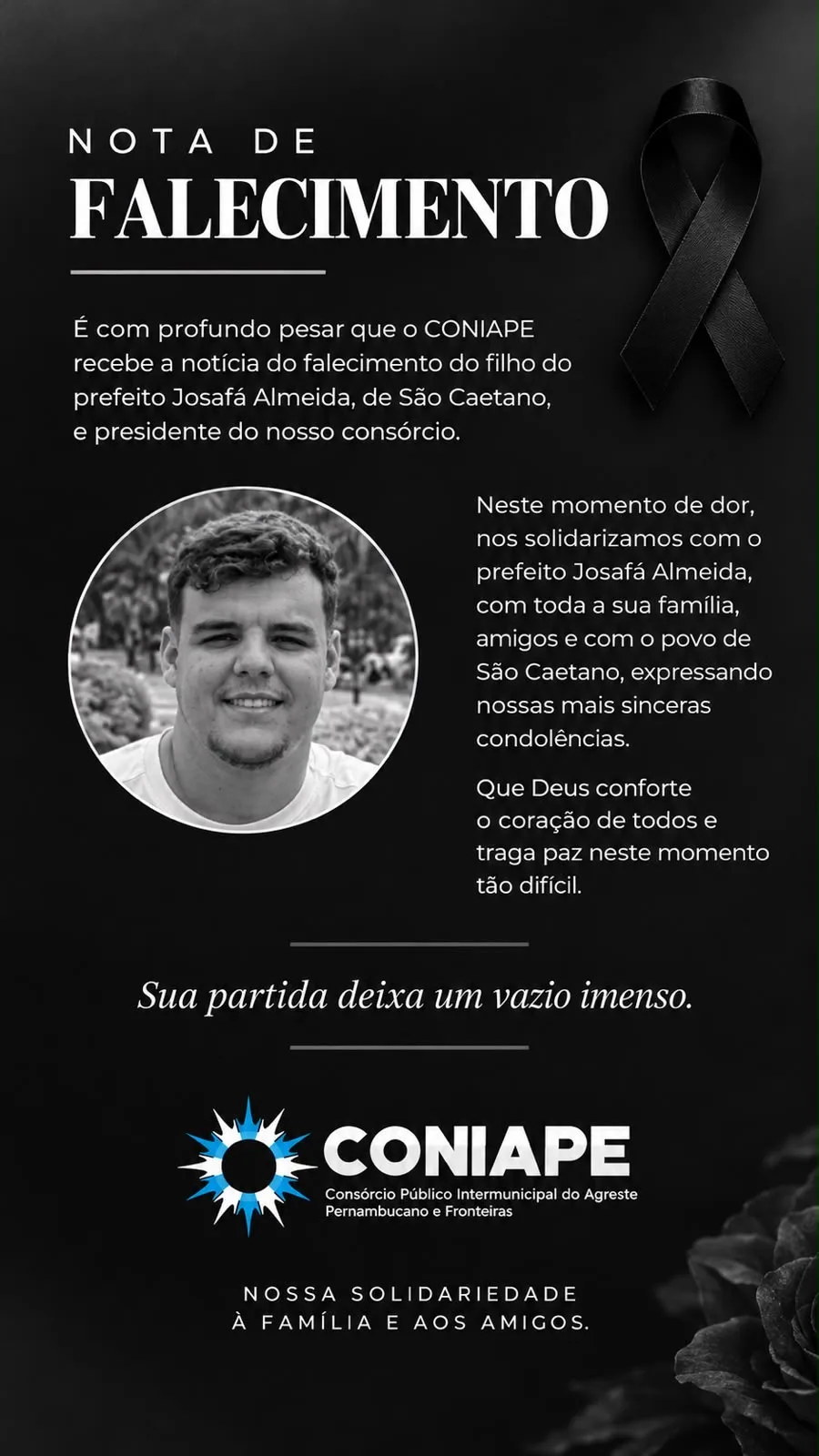  NOTA DE PESAR