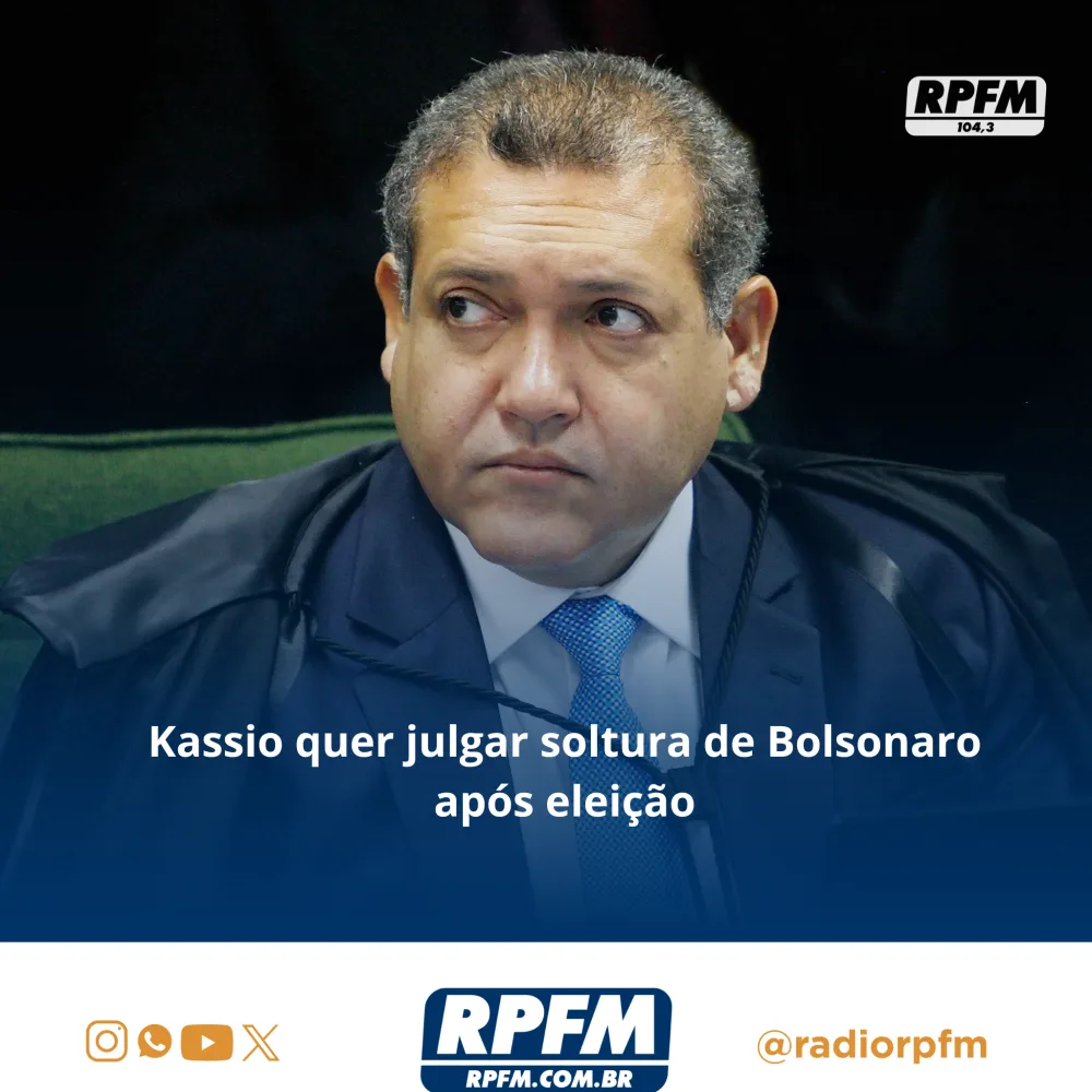 Kassio quer julgar soltura de Bolsonaro após eleição