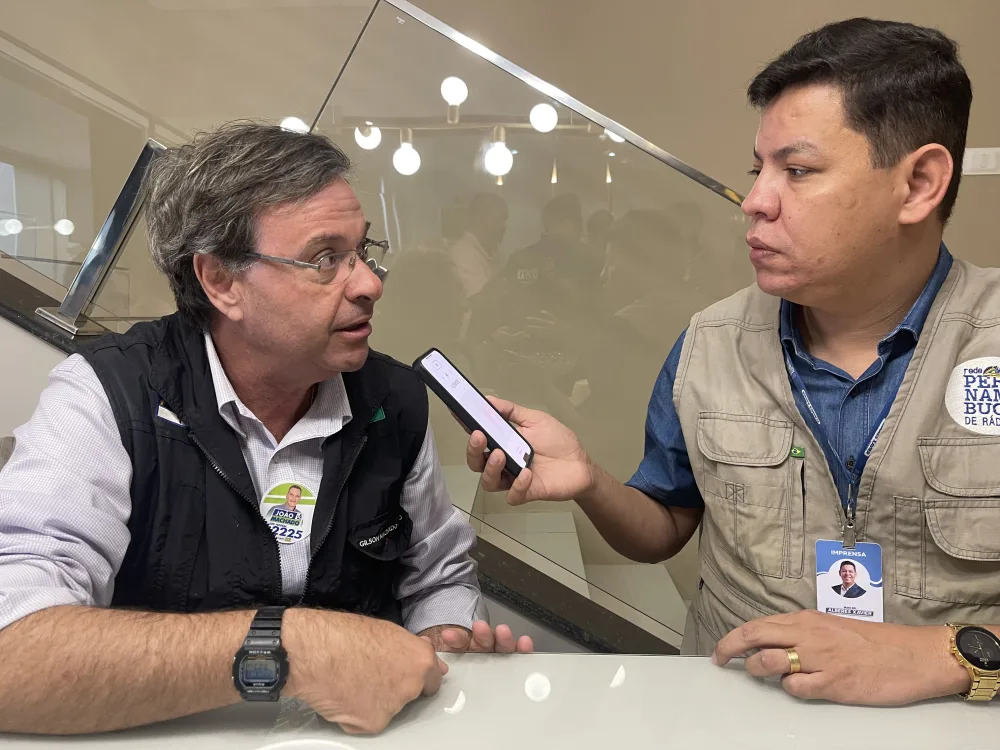 “A única palavra que temos para o dia de hoje é gratidão a Deus pela caminhada que realizamos neste pleito eleitoral”, diz Gilson Machado Neto