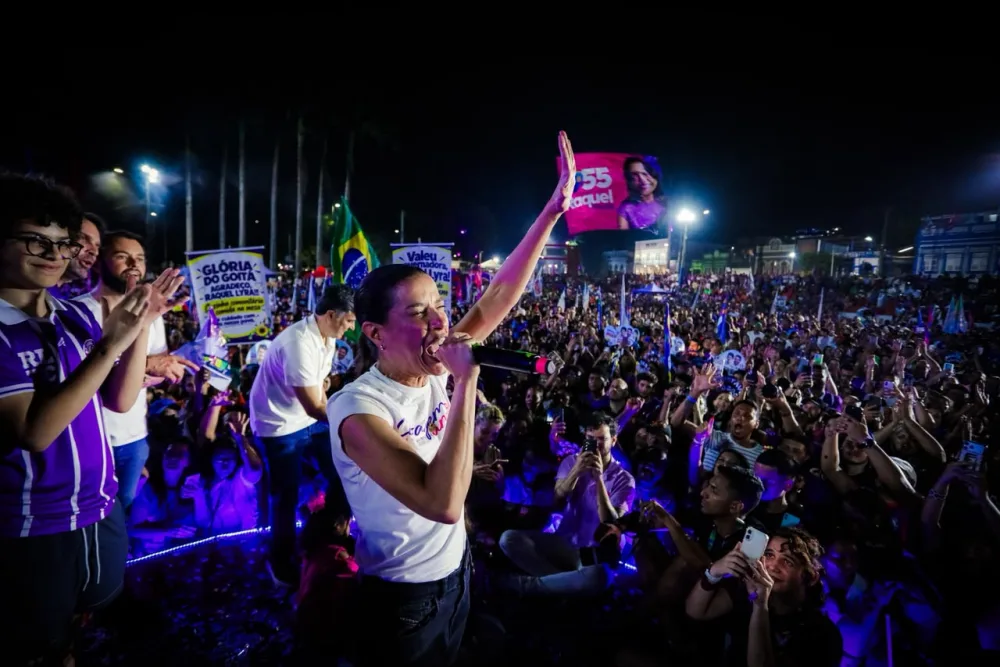 Em ato com cerca de 15 mil pessoas em Paudalho, Raquel diz que “o segundo mandato será ainda melhor”