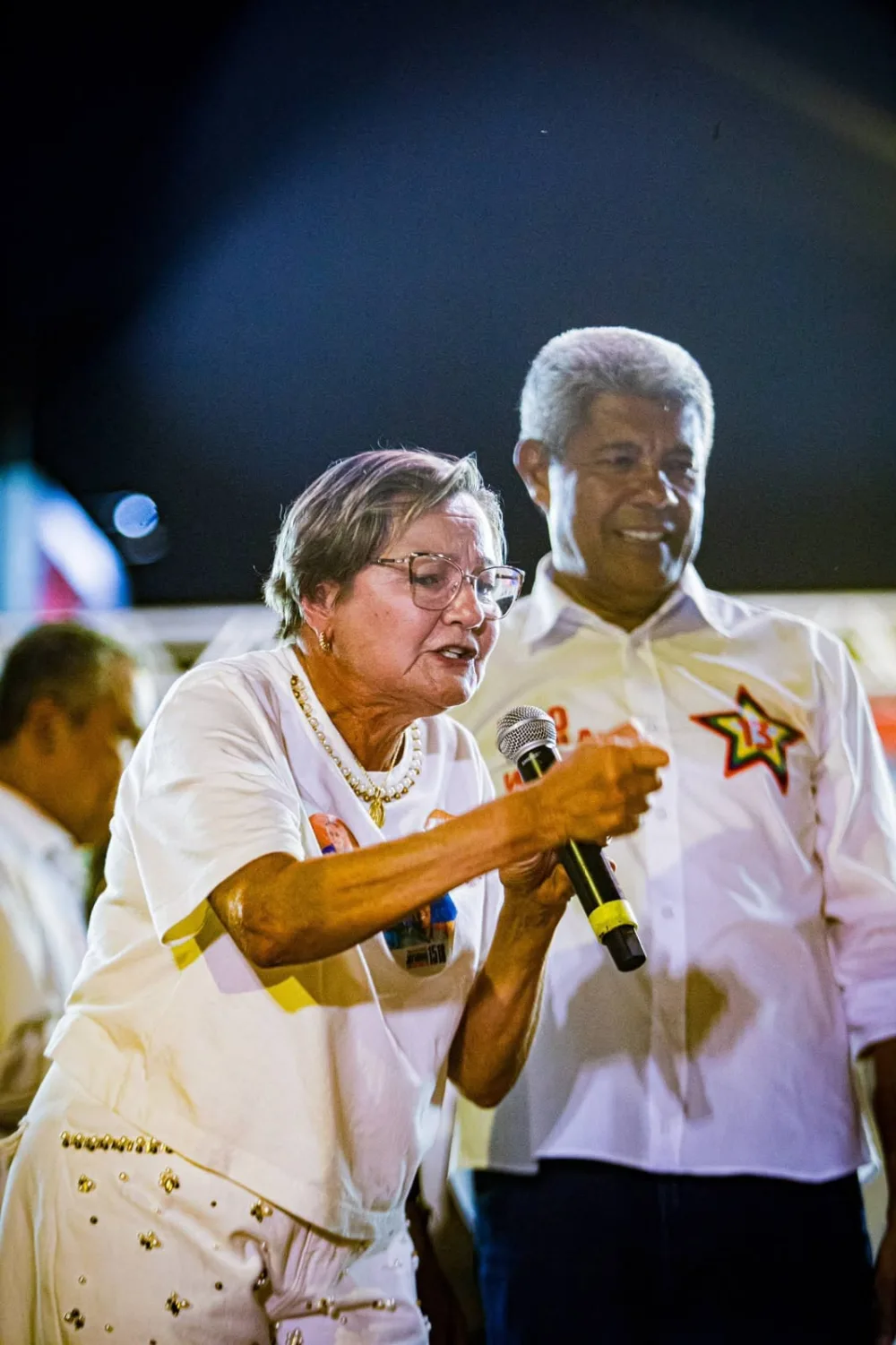 Ex-aliada de ACM Neto, prefeita de Jacobina cita R$ 411 milhões em ações do governo e pede votos para Jerônimo
