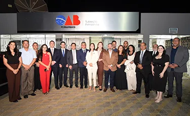 Sertão pernambucano: Ingrid Zanella e Luiz Antônio Lopes inauguram nova sede da OAB Petrolândia